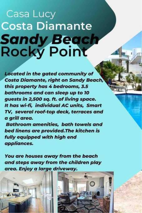Lux 3 Master Bdroom On Sandy Beach W No Cleaining Fee Puerto Penasco Luaran gambar